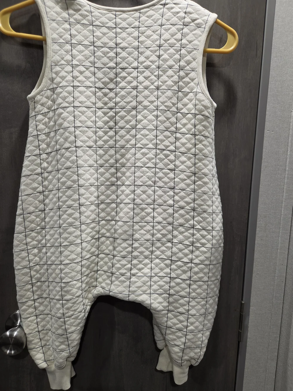 Tealbee Quilted Cream DreamSuit Sleeveless Zipper Baby Romper 2T-3T